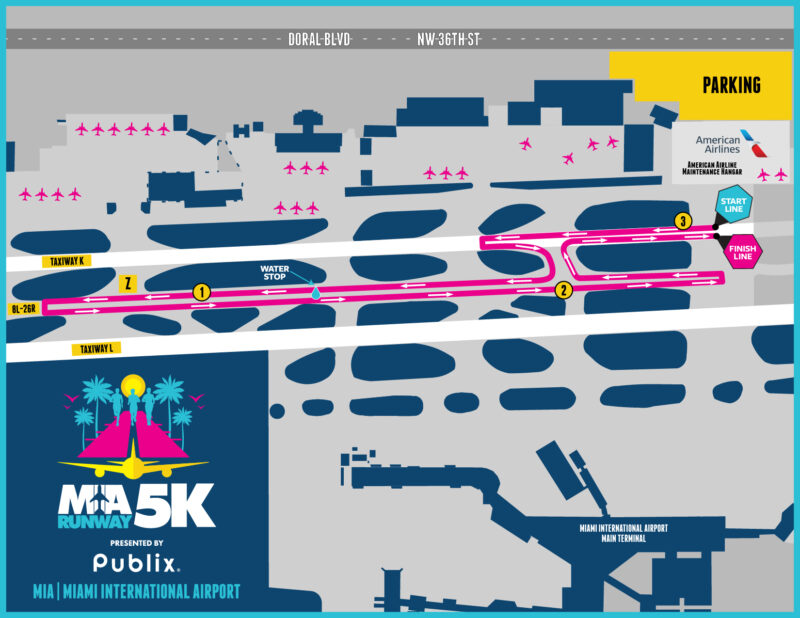 MIA 5K Course Map