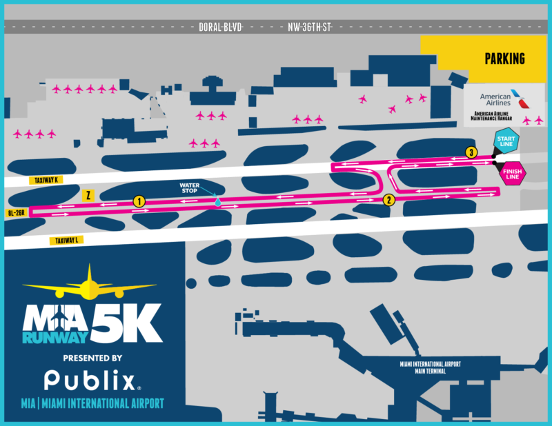 MIA 5K Course Map